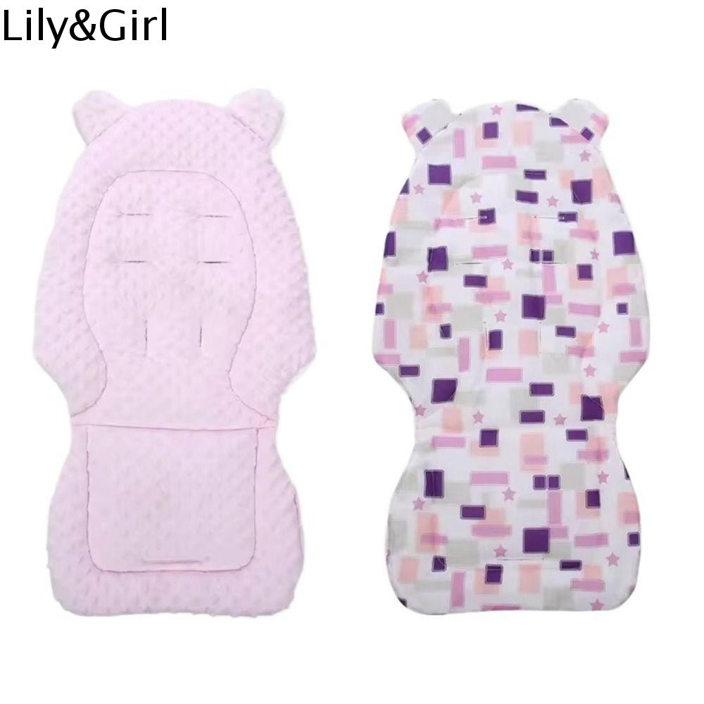 LILYGIRL มัลติฟังก์ชั่นการใช้งาน เบาะรถเข็นเด็กทารก ผ้าคอตตอน กันลม รถเข็นเด็กพรมรถ แบบพกพาได้ สองด้าน ที่นอนรถเข็นเด็ก เด็กๆเด็กๆ