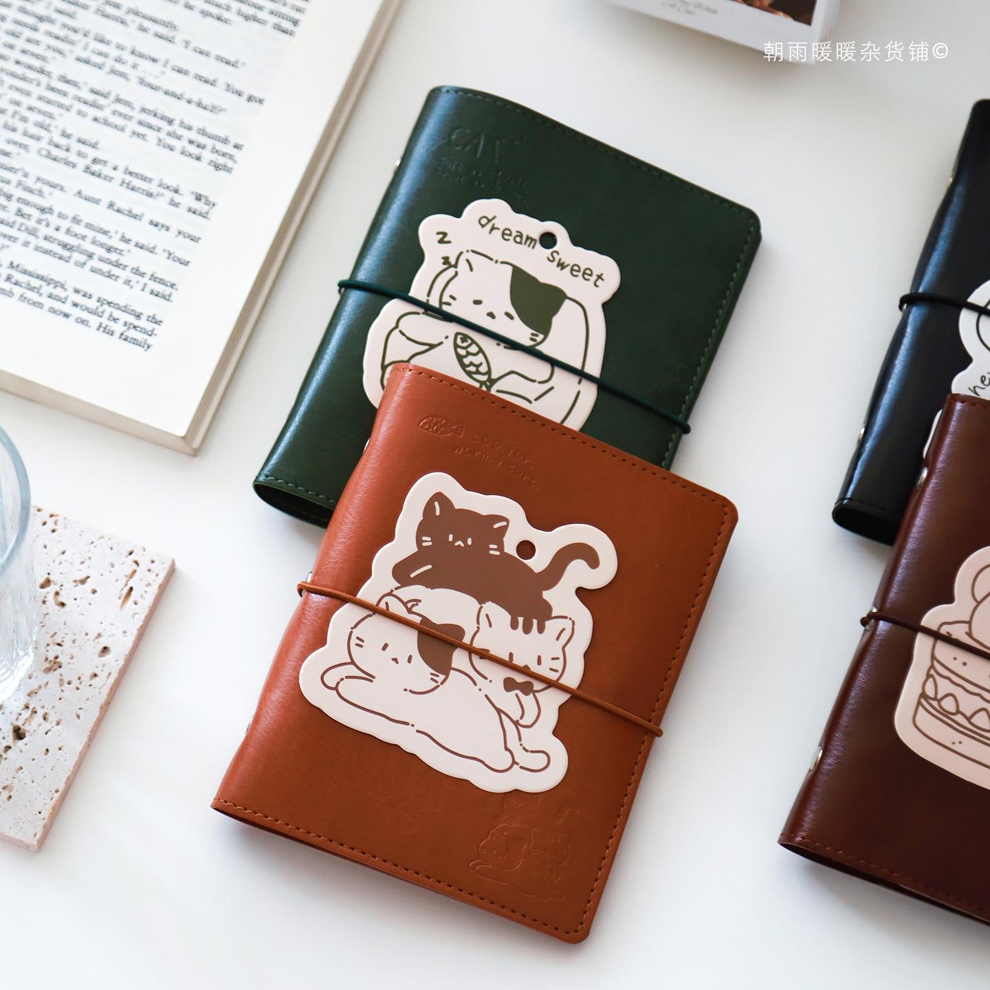 Chaoyu Retro Artistic Loose-Leaf Notebook High-Value High-Quality Leather Small Notebook Portable Pocket Notepad SDFF