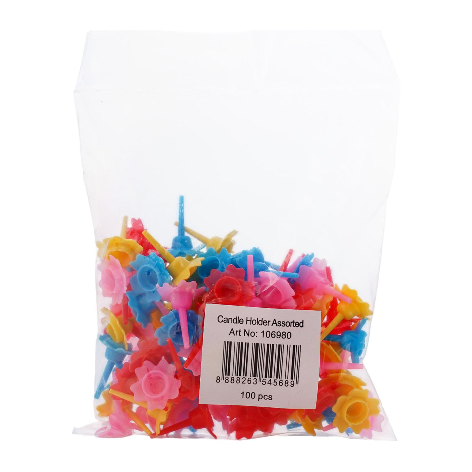 RedMan Candle Holder Asst Colour 100Pc