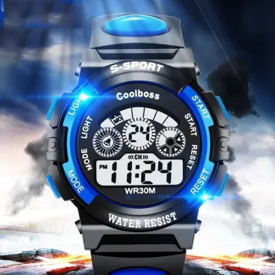 Hot Sale Waterproof Children Watch Boys Girls LED Digital Sports Watches Silicone Rubber watch kids Casual Watch Gift