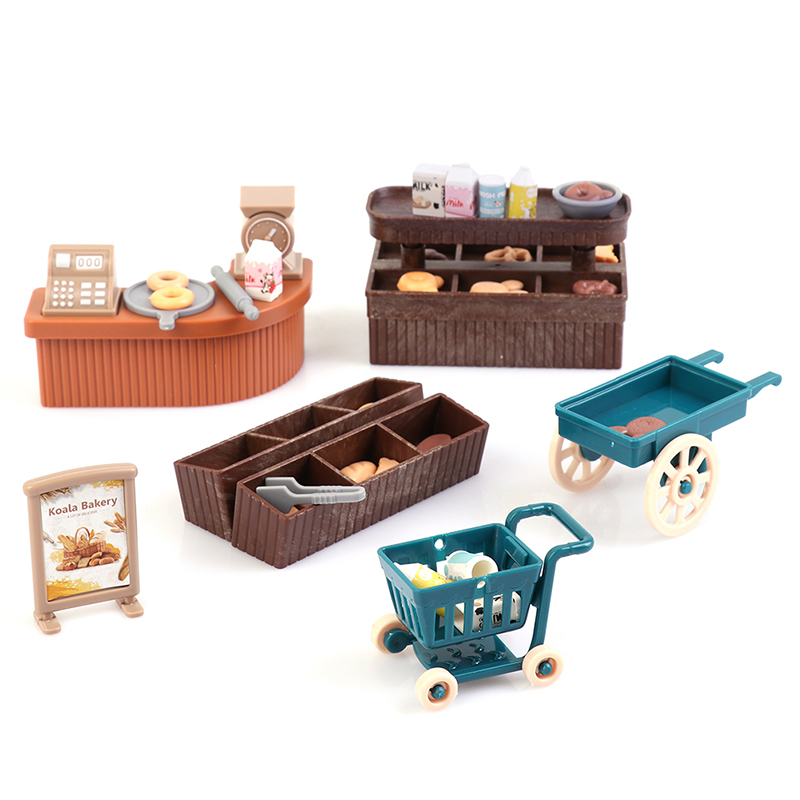 【Youer】 1:12 Búp bê đồ nội thất miniture Búp bê đồ gia dụng đồ chơi nhập vai tự làm cho bé gái