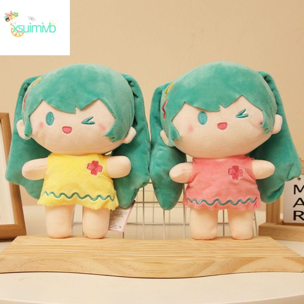 XSUIMI Fufu Hatsune Miku Búp bê nhồi bông Dễ thương 22cm Hatsune Miku đồ chơi nhồi bông Búp bê nhồi 