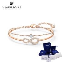Swarovski INFINITY Bracelet Female Sterling Silver Adjustable Bracelet Female Bracelet Jewelry Beautiful Bracelet Crystal Bracelet Friendship Bracelet Bracelet Set Birthday Gift Girlfriend Bracelet Simple Bracelet