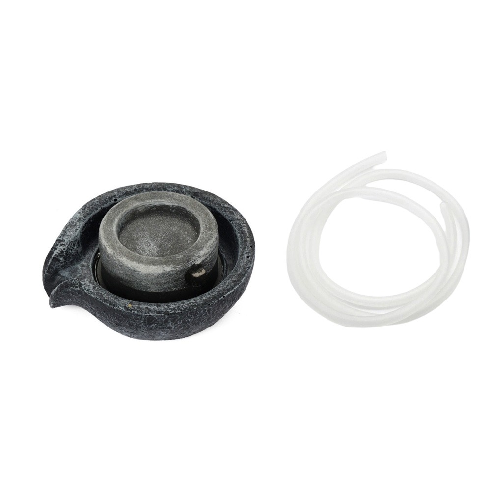 LABAICAI Resin Simulation Stone Mill Fountain Layered Water Flow with 60cm Pipe Waterfall Fountain Decor Creative Circulating Waterfall Water Fountain Garden Decor