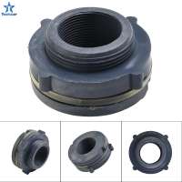 Toolstar Premium PVC Plastic Internal Threaded Bulkhead Fitting for Water Tanks