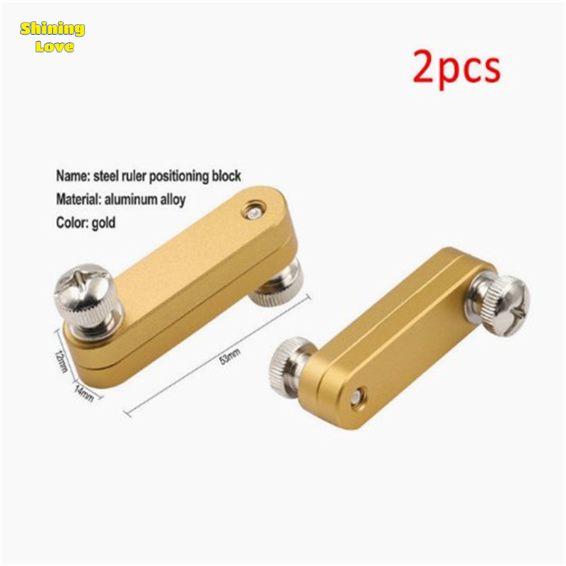 Shininglove 2 cái thước kẻ thép khối định vị góc scriber đa chức năng dòng đánh dấu Khổ Dụng cụ đo mộc