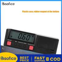 Bisofice Mingzhe เกจวัดมุมดิจิตอลไม้โปรแทรกเตอร์ที่แม่นยำพร้อมฐานแม่เหล็กสำหรับการวัดระดับที่ง่ายดายและการตรวจสอบมุมขนาดกะทัดรัดการก่อสร้างพลาสติกที่ทนทาน