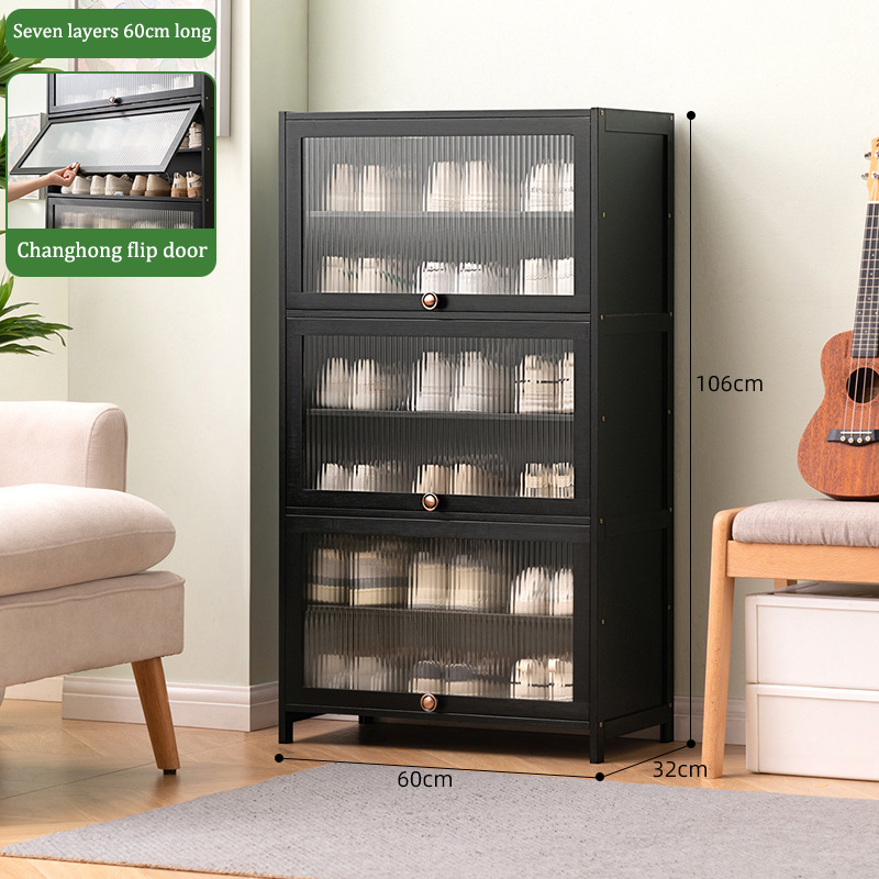 Shoe cabinet door household large-capacity shoe rack into the home storage rack space-saving solid wood ราคา 715 บาท*ส่งฟรี
