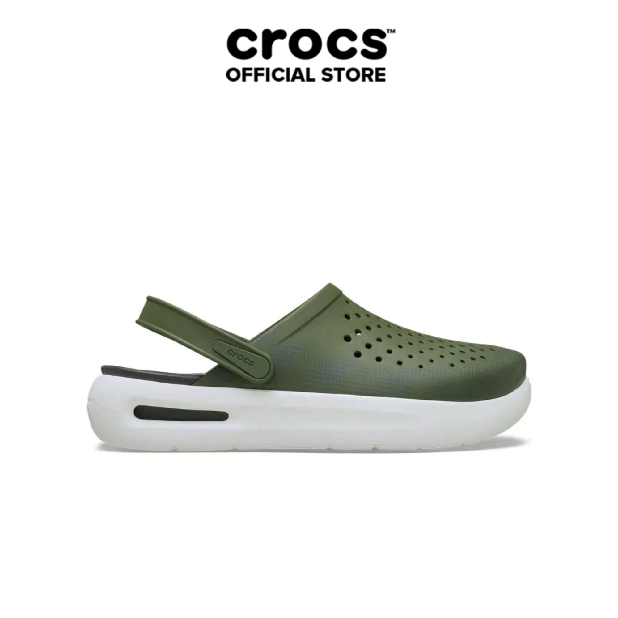 Giày Clog Unisex Crocs InMotion Graphic - Army Green - 212540-309