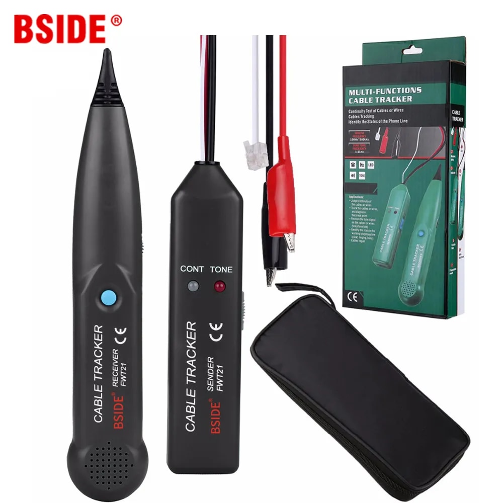Bside Thiết bị kiểm tra cáp mạng điện thoại Bộ dò tuyến dây Finder dây dây dây theo dõi breakpoint vị trí kiểm tra tốt hơn so với ms6812 cpd