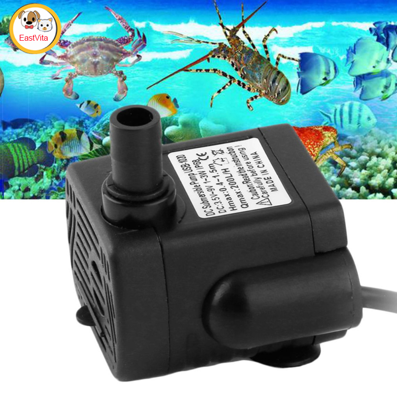 3W USB-1020 DC3.5V-9V Mini Submersible Water Pump for Aquarium Landscape