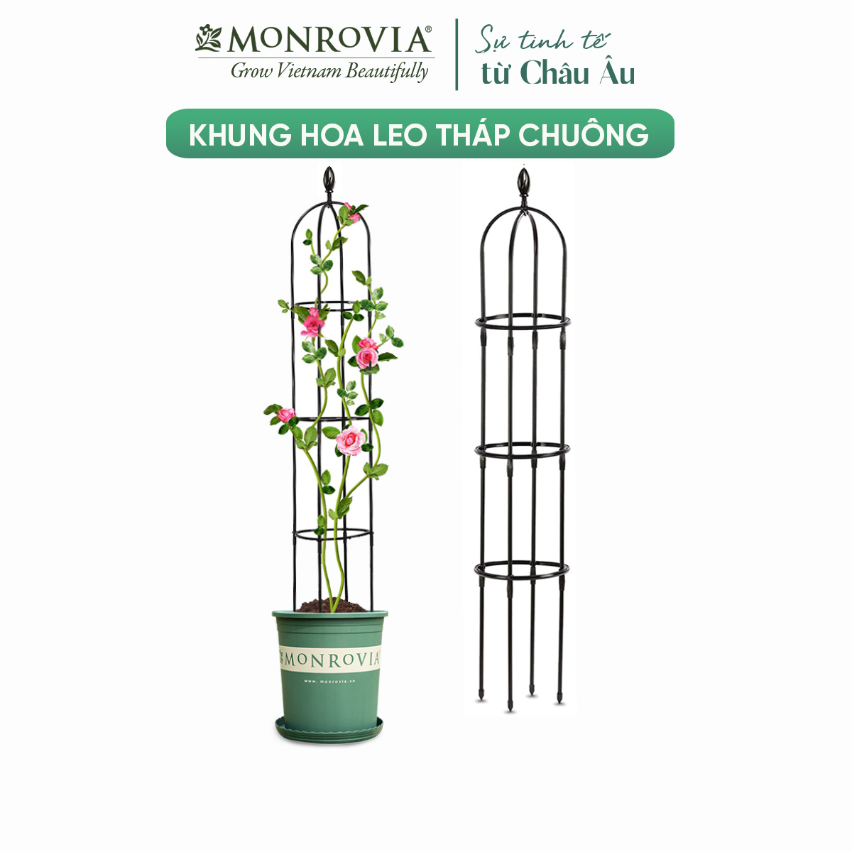 Khung trồng hoa hồng MONROVIA, giàn leo hoa hồng,ống thép bọc nhựa