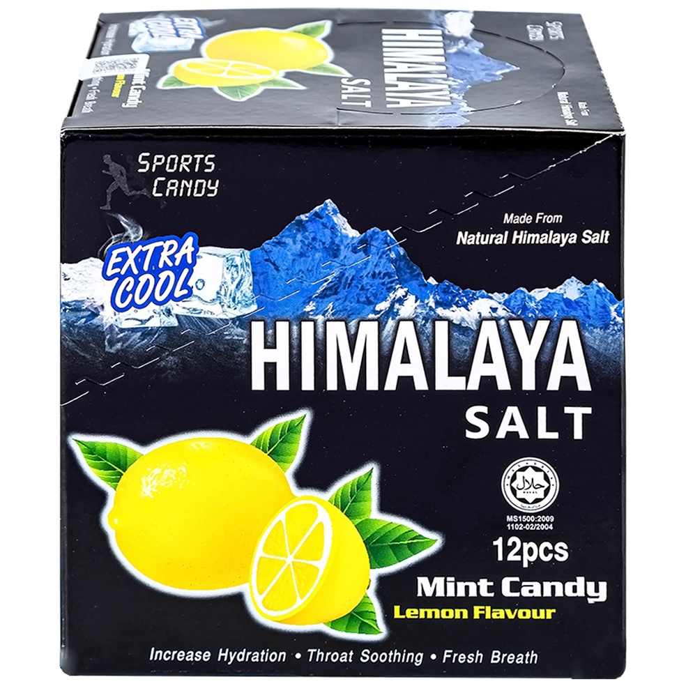 Kẹo chanh muối HIMALAYA SALT EXTRA COOL- Hộp 12 gói x 6 viên