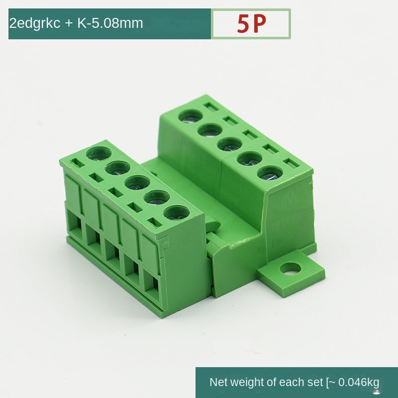 [2EDGRKC-5.08] Đầu Nối Dây Không Hàn 5R - Ổ Cắm Khóa Bảng Zhixing | 2-24P 5.08mm 300V 10A | Tự Động Hóa & Điện Tử