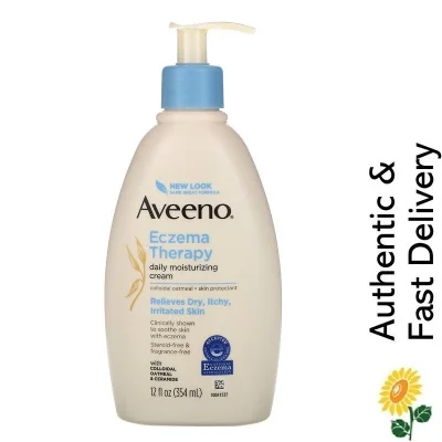 [SG] Aveeno, Eczema Therapy Daily Moisturizing Cream for Sensitive Skin, Steroid-free and Fragrance-Free