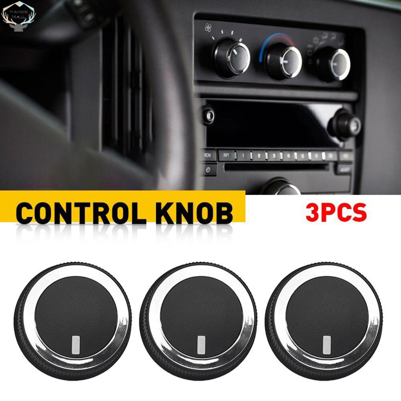 Hk 3 Miếng AC Nhiệt Độ Núm Thay Thế Tương Thích Cho Gmc 1500 2500 3500 Chevrolet Express 1500 2500 3500 Ô Tô Điều Hòa Không Khí Nóng núm điều khiển