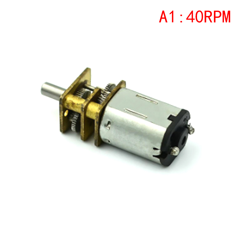 waqajh Micro N20 Bánh Động Cơ Tốc Độ Chậm Kim Loại Hộp Số Giảm Tốc Động Cơ Điện Tự Làm Đồ Chơi - 4