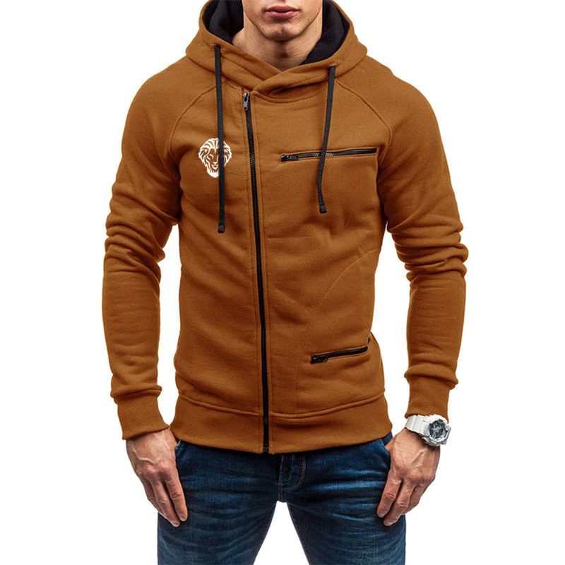 Leon Athletic Club de Bilbao 2021 Men's New Spring And Autumn Fashion Casual Slim Diagonal Zipper Ho