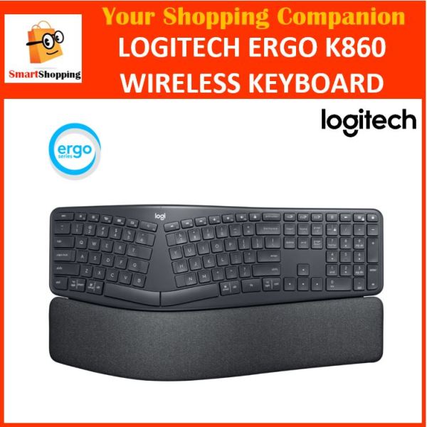 Logitech Ergo K860 Wireless Ergonomic Keyboard with Wrist Rest (920-010111) 1-Year Limited Hardware Warranty Singapore