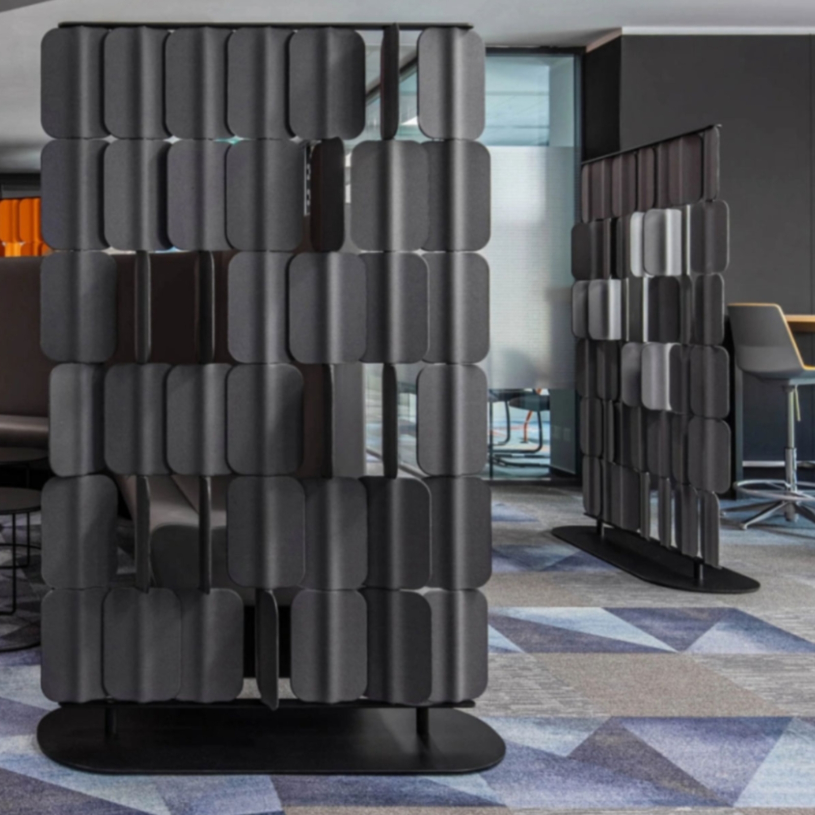 Room Divider, Modern fabric panel Partition, Movable Privacy Screen, Office Decor, Rotating Freestanding Separator ราคา 40,617 บาท*ส่งฟรี