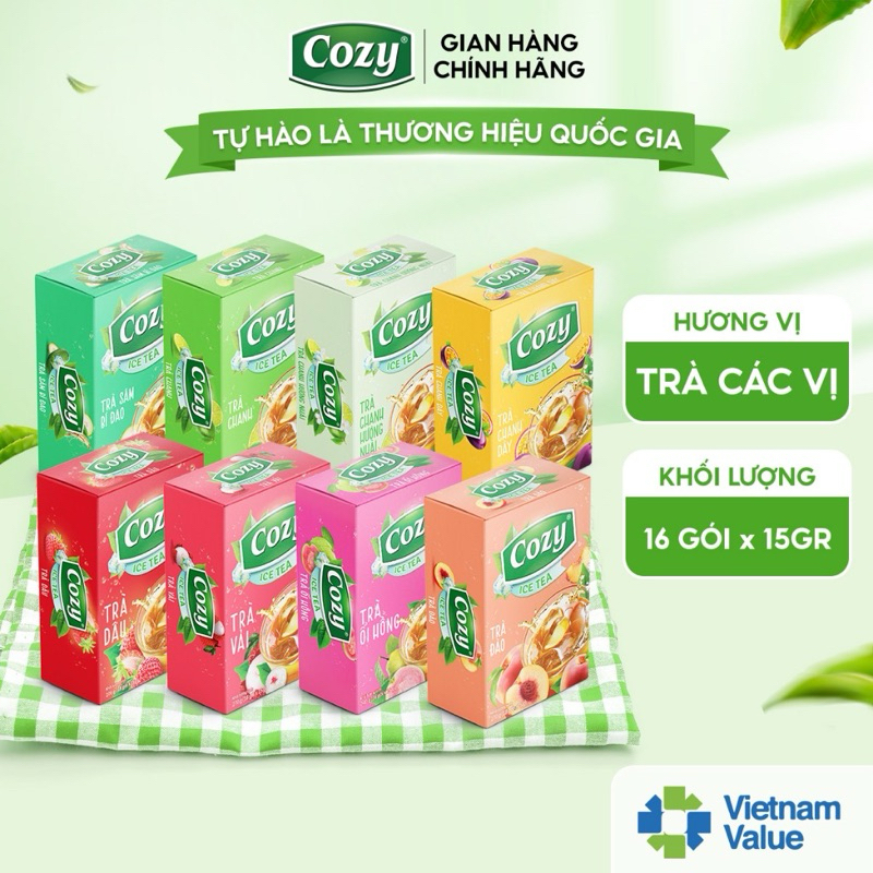 Trà cozy hoà tan các loại hương