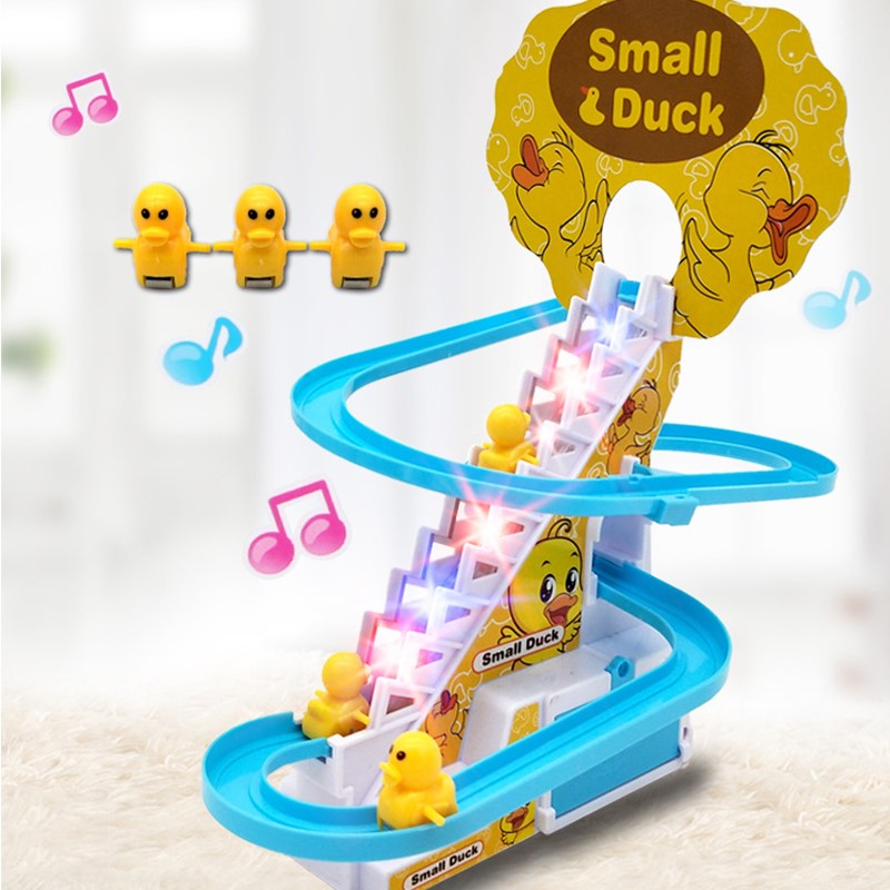 Cartoon Duck Climbing Stairs Toy Perfect Electronic Gift for Kids
