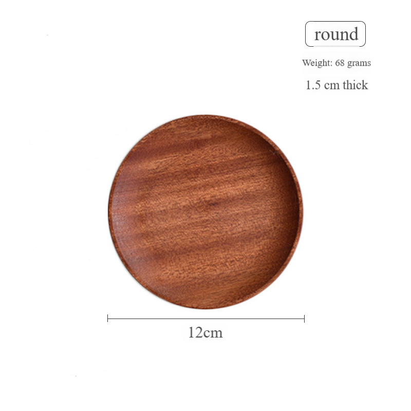 FAWEILIN High end ไม้มะเกลือครัวเรือนบนโต๊ะอาหารถาดกาแฟขนมอาหารตะวันตกแผ่นไม้ตารางรูปไข่ placemats ราคา 92 บาท*ส่งฟรี