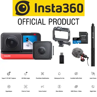 Insta360 One R Twin Edition Vlog Kit - Modular Action Camera (Official Product)(1 Year Warranty)(100% Original)(Ready Stocks)(Fast delivery)
