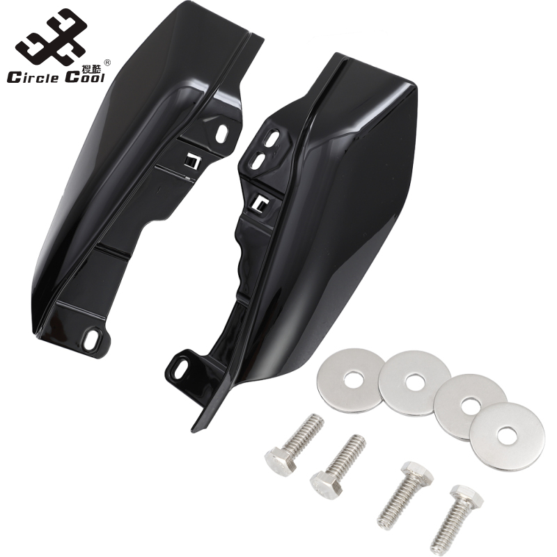Vòng tròn mát mẻ 2pcs giữa-khung khí nóng lá chắn làm lệch hướng tương thích cho Touring Trike xe máy không khí làm lệch hướng phụ kiện ngoại thất