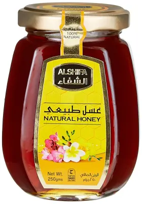 HONEY ALSHIFA Natural Honey 250G, High Quality 100% Natural Honey