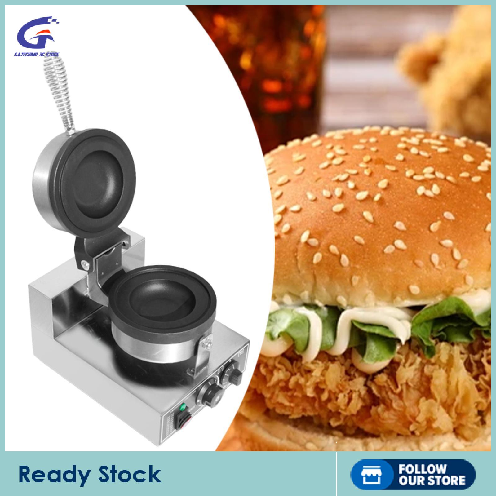 Gazechimp Ice Cream Burger Maker Breakfast Maker Adjustable Temperature Sandwich Press for Restaurant Gathering Bakeries Parlors Shop