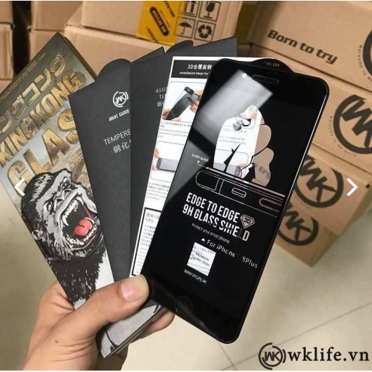 Cường lực WK KINGKONG HỘP SẮT iphone 12 mini ẢNH THẬT