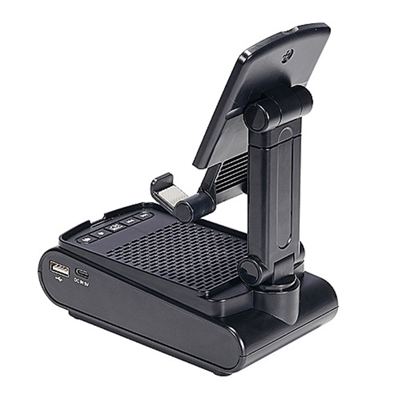 Anxinshui Giá để điện thoại di động với Bluetooth tương thích loa đa mục đích giá đỡ điện thoại Loa Bluetooth không dây điện thoại di động giá để điện thoại đứng