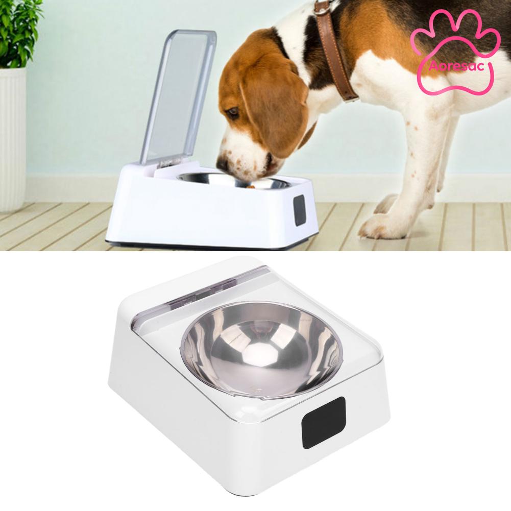Aoresac Smart Dog Cat Feeder เครื่องป้อนสัตว์เลี้ยงอัตโนมัติ 350ml ความจุขนาดใหญ่ชาร์จ USB ฝาปิดเซ็นเซอร์อินฟราเรดสำหรับบ้าน ราคา 1,674 บาท*ส่งฟรี