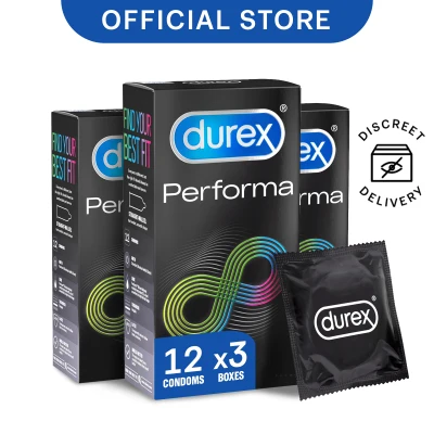 [Bundle of 3] Durex Performa Condoms for Longer Lasting Pleasure 12s