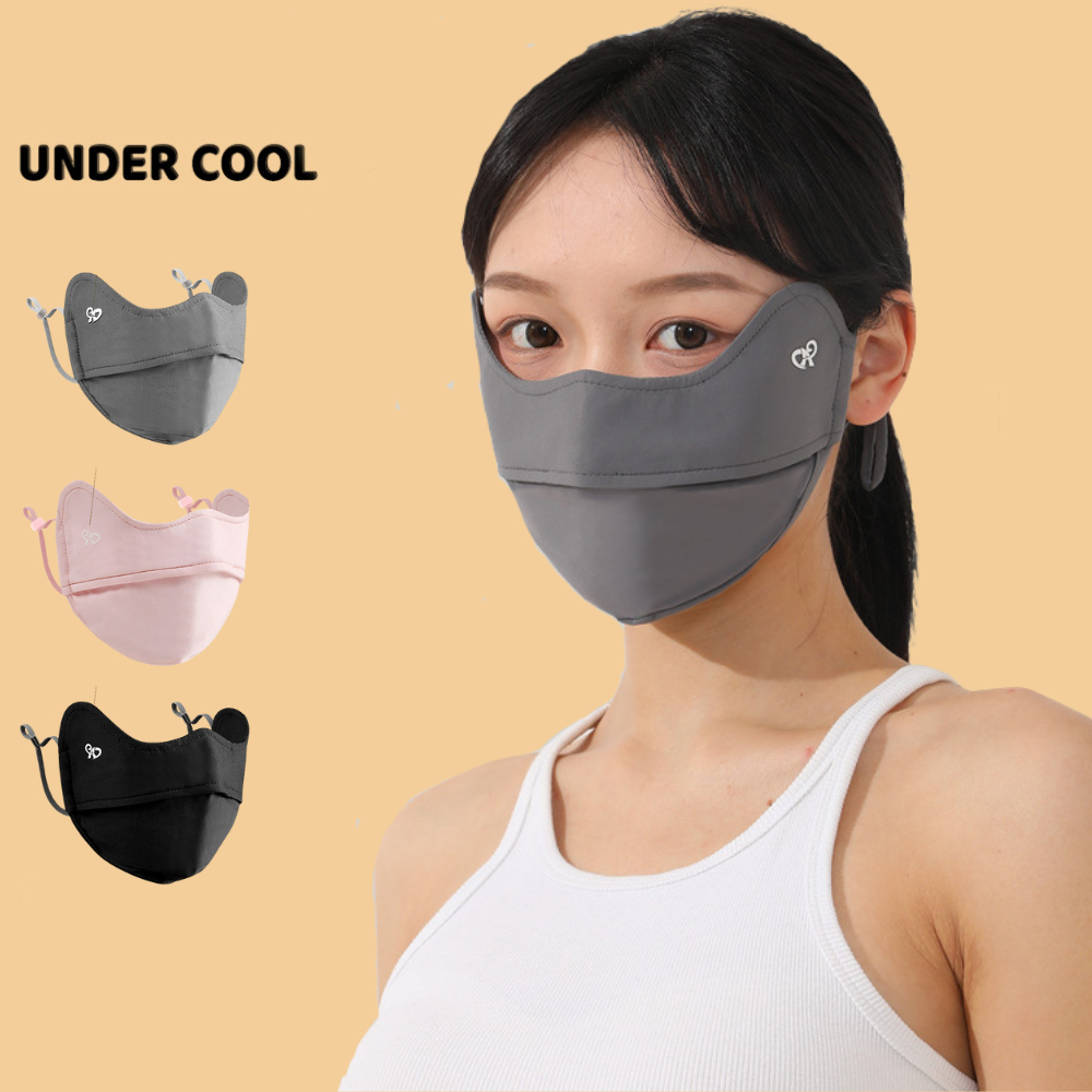 Khẩu Trang Chống Nắng UNDERCOOL Nửa Mặt Logo Đổi Màu Phát Hiện Tia UV UPF50+ 3 Màu