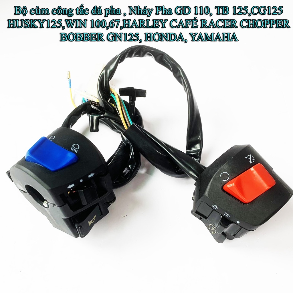 Cùm Công Tắc Chức Năng Chế Gắn Sirius, NVX, Exciter, Dream, Sonic, Rider Có Passing