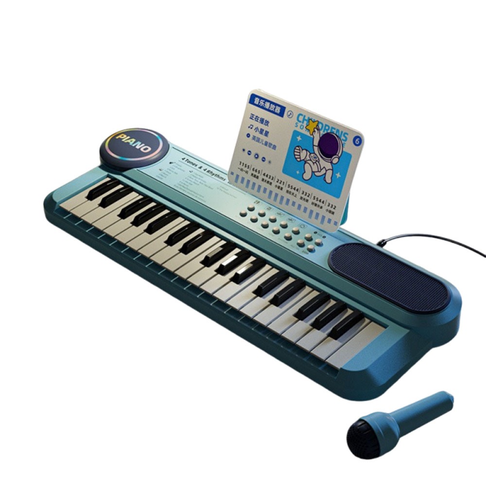 SQUAD Đa chức năng Bàn phím đàn piano cho trẻ em có micro 37 phím Đàn Piano Điện Tử Đa chức năng Điện tử Đồ chơi âm nhạc Học tập sớm - 5