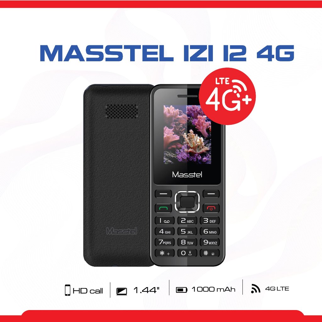 Điện thoại 2 sim masstel izi 12 4g mới 90%