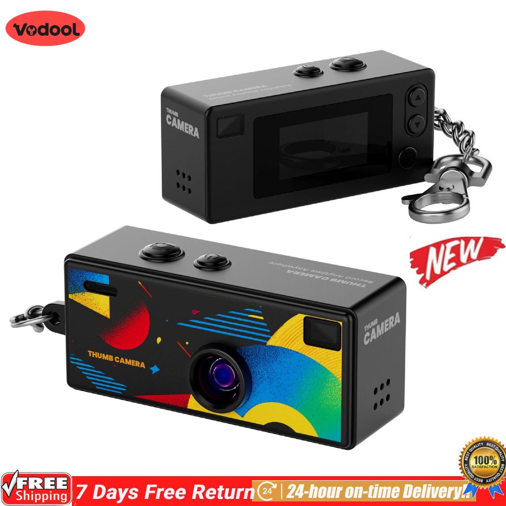 [Vodool Flagship Store]1080P Portable Small Camcorder with 0.96In TFT Screen Wide-Angle Lens Cam Type-C Charging Backpack Charm For Students ราคา 449 บาท*ส่งฟรี