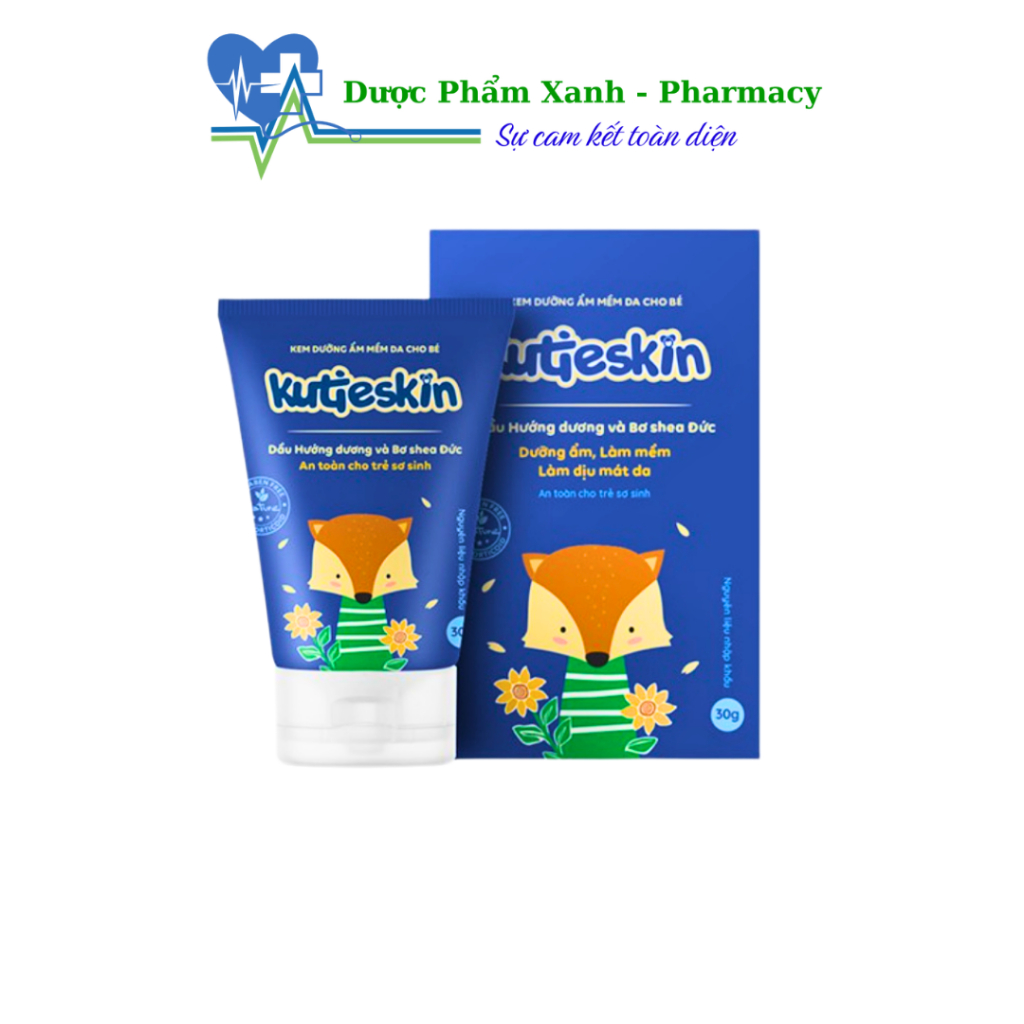 KUTIESKIN - Kem Dưỡng Ẩm Mềm Da Làm Dịu Các Vết Ửng Đỏ Lành Tính Cho Bé