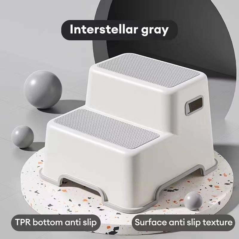 Children Kid Step Stool Bathroom For Brushing Teeth Non Slip Safety Training Stool Toilet Foot Pedal For Sink/Toilet
