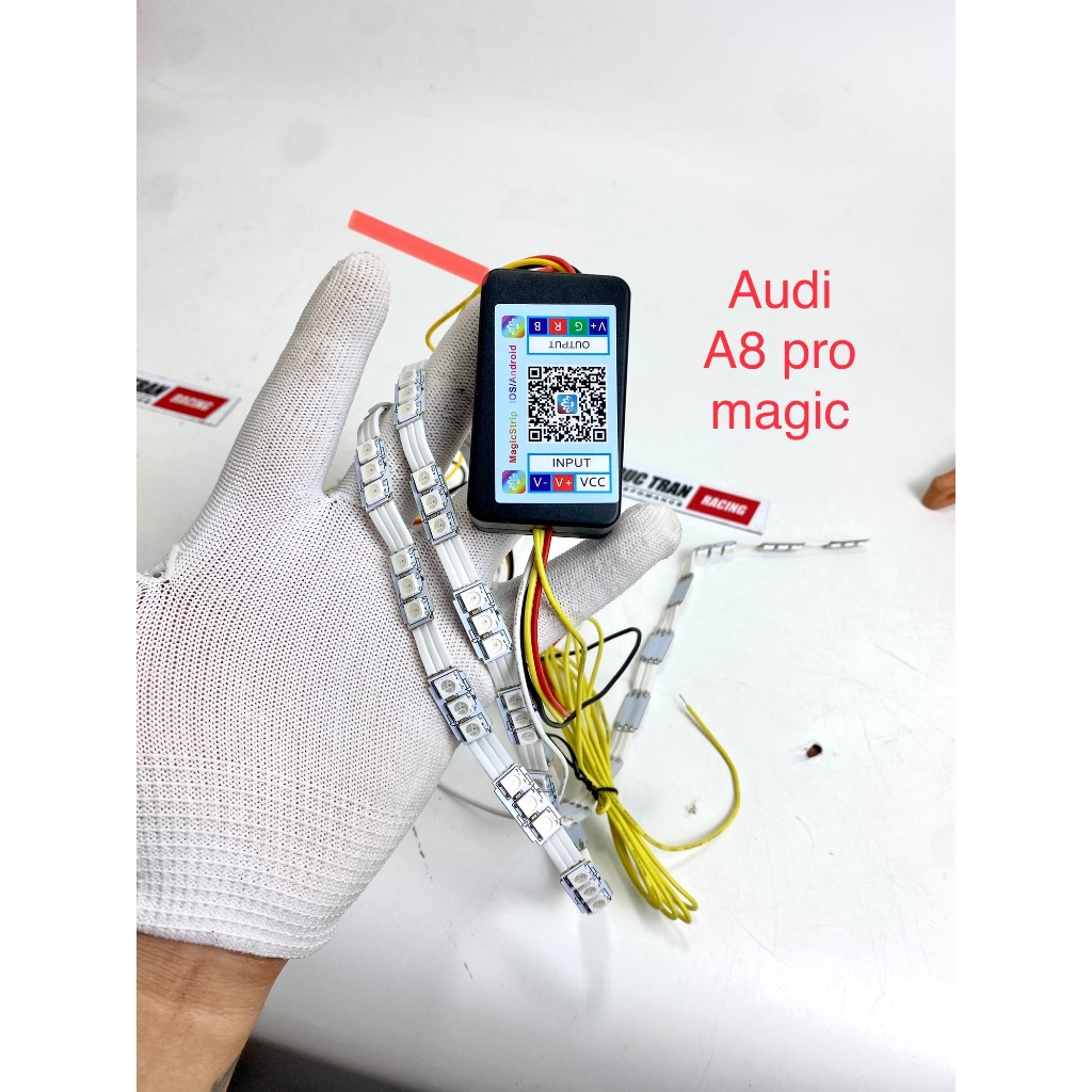 Mạch đèn led Audi A8 pro magic siêu mịn điều khiển mầu thông qua ứng dụng trên smart phone