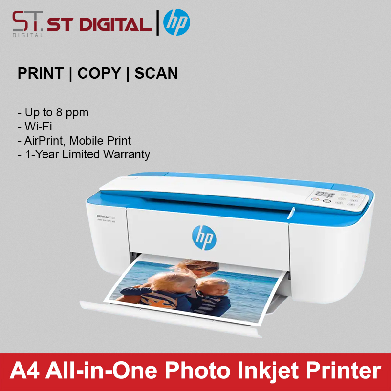 HP DeskJet 3720 / 3721 All-in-One Colour Printer Color Inkjet Printer Color Printer Singapore
