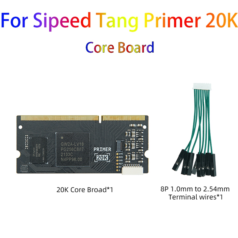 (BOTH) 128M DDR3 GW2A FPGA Core Board Black PCB Minimum System for Tang Primer 20K