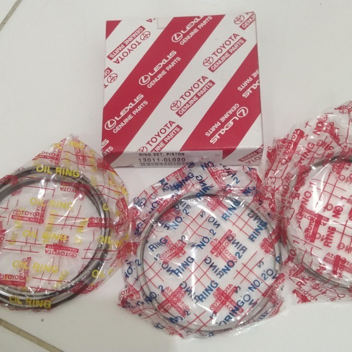 Ring Seher Piston standar Hiace Innova Fortuner Hilux dsl 13011-0L020 Harga 820,000 rupiah*Gratis Ongkir