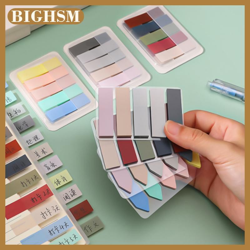 BIGHSM Tấm 100 màu cổ điển ghi chú ghi chú ghi nhớ Pad chỉ mục Tab đánh dấu văn phòng phẩm