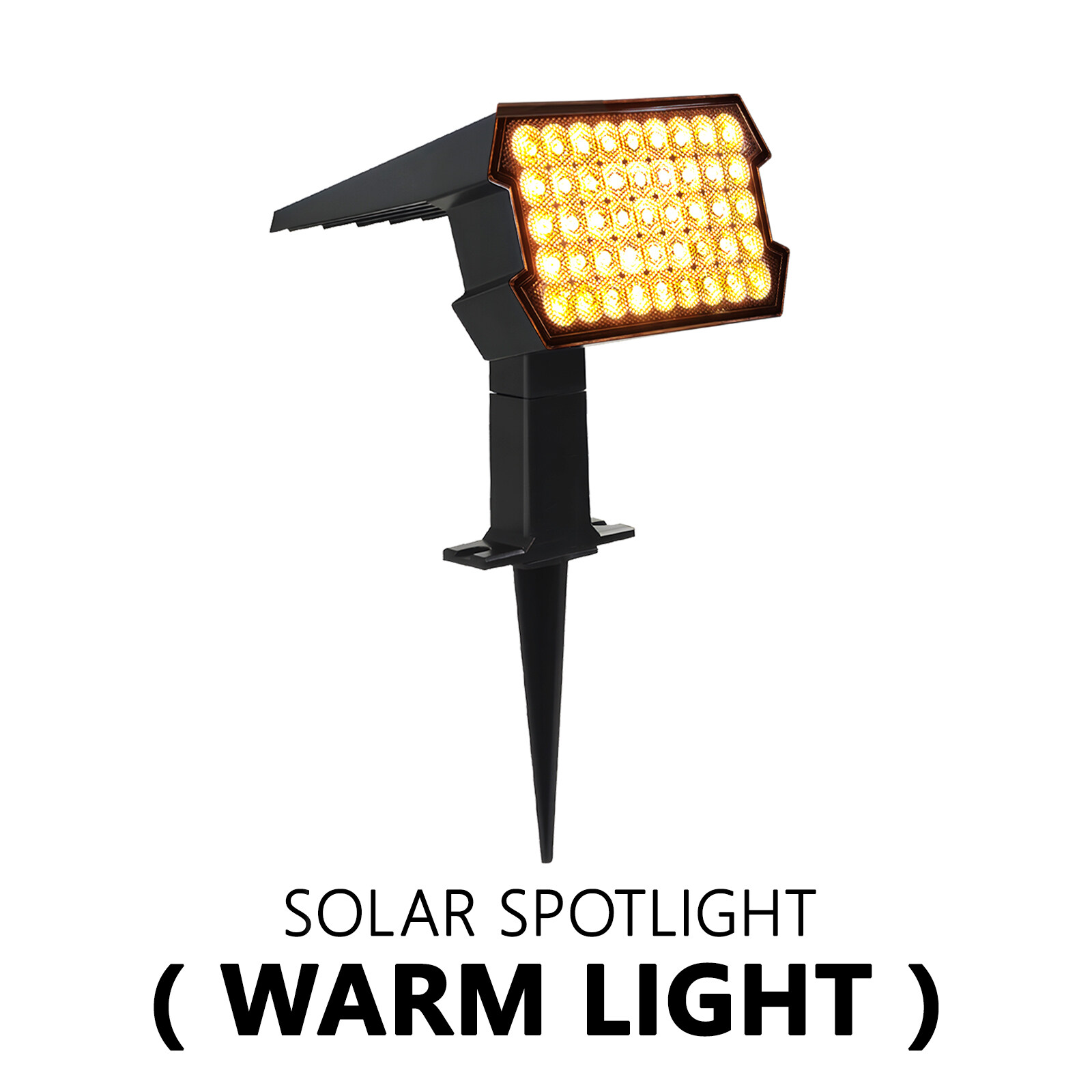 NEENCE Solar Spot Lights Outdoor 45 LED/2Modes 2-in-1 Solar Landscape Spotlights Solar Powered Security Lights IP65 Waterproof Wall Lights for Walkway Yard Garden Driveway
