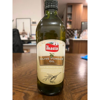 Dầu Oliu Pomace La Masia chai thủy tinh 1 lít nhập khẩu Tây Ban Nha