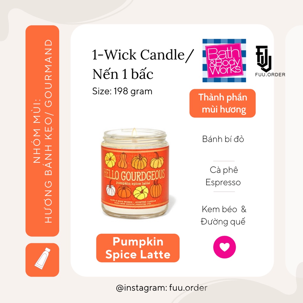 Nến thơm 1 bấc Bath & Body Works Single Wick Candle - Phiên bản Giáng Sinh